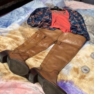 Vince comuta Leather tall boots